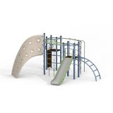 Wal Klettergerüst mit Kletterwand und Rutsche