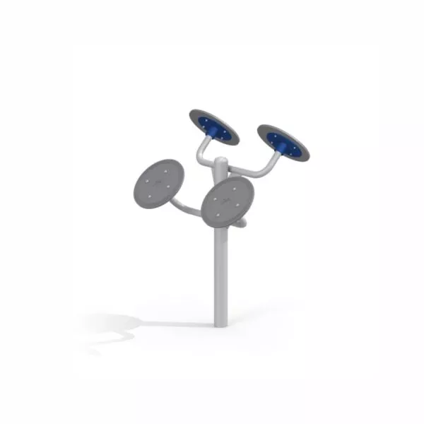 Tai-Chi Small Wheels Spielgerät für Kinder auf dem Spielplatz aus Metall und Kunststoff