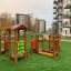Trixie Barrierefreie Spielplatz inklusives Spielgerüst aus Holz mit Kletter- und Balancierelementen 