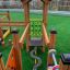 Trixie Barrierefreie Spielplatz mit Holzspielgerüst, inkl. Tic-Tac-Toe Spiel und taktilem Element au
