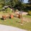 Trixie Barrierefreie Spielplatz mit Klettergerüst und Sandkasten im Garten