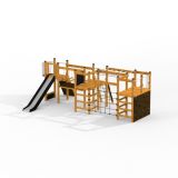 Spiel Ecke Klettergerüst mit Rutsche