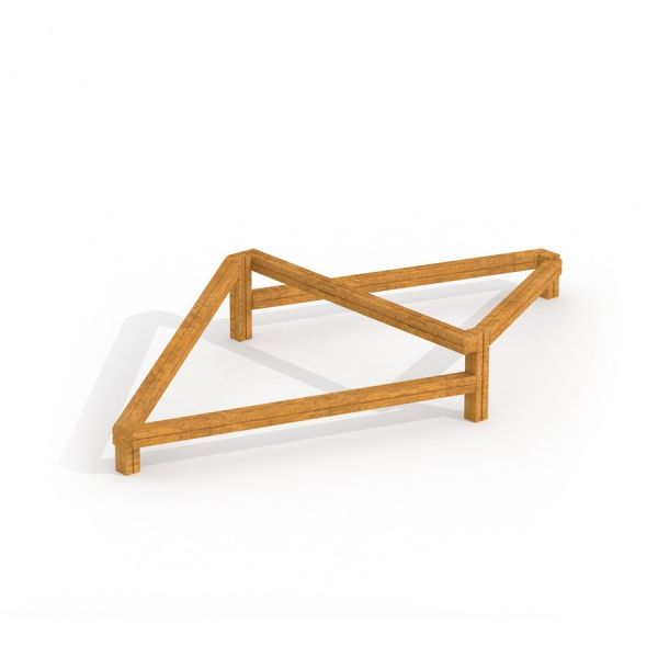 Holz-Spielplatz-Element Gleichgewicht für Balancetraining im Freien.