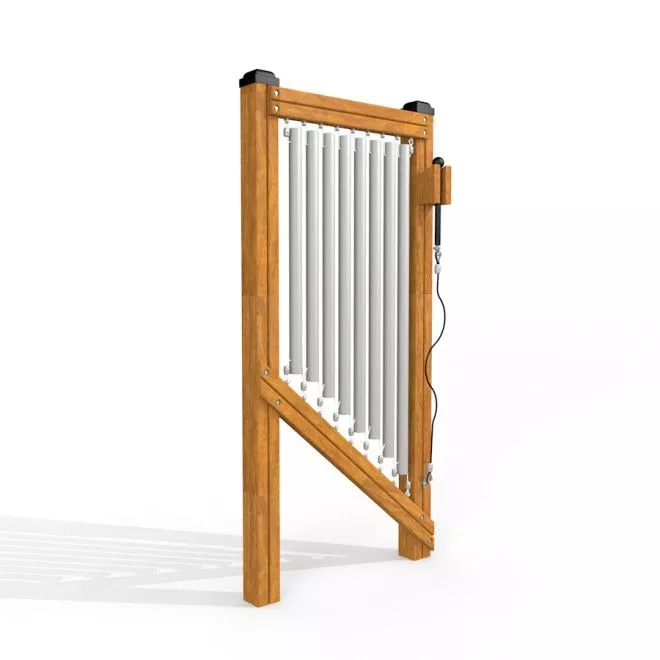 Röhrenglocken Klangspiel für Spielplatz aus Holz und Metall