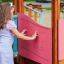 Epsilon Barrierefreie Spielplatz mit taktilem Spielpanel für barrierefreies Spielen