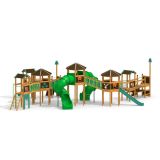 Wald - Spieltürme mit Spiralrutschen