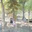 Elbrus Spielturm mit Rutsche Eco im Waldspielplatz mit Kindern spielend.