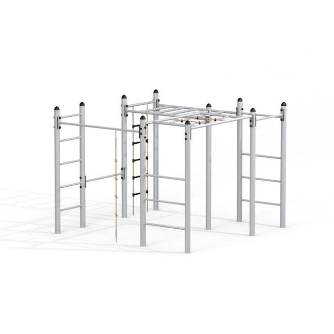 Schimpansen-Spielset aus Metal Klettergerüst mit Leitern und Seilen für den Spielplatz