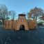 Spielanlage Skandinavische Hochburg Holz-Spielburg mit Rutsche und Kletterelemente fürs Spielplatz