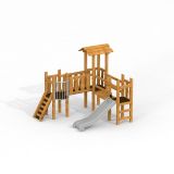 Kastell Spielturm mit Rutsche Uvala