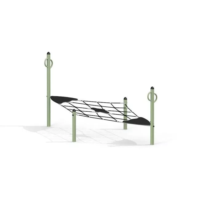Balancier Spielplatz Netz - modernes Kletternetz als Spielgeräte auf dem Spielplatz