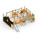 King-Kong Burg Spielanlage mit Kletterwand und Rutsche