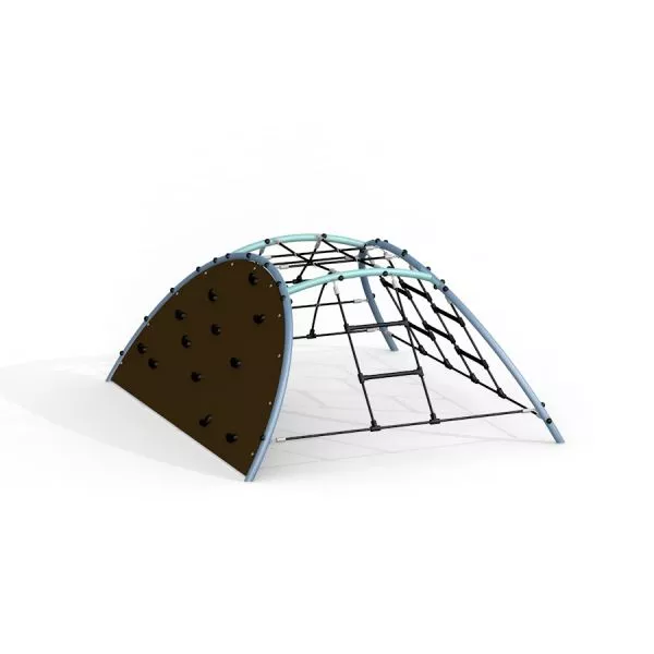 Klettergerüst "Kleiner Bergsteiger" mit Kletterwand und Netz zum Spielen und Klettern im Freien
