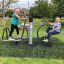 Set 8 Outdoor-Fitnessgerät für Senioren im Park
