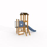 Polizei Spielturm mit Rutsche
