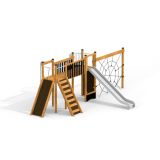 Spiderman Klettergerüst mit Kletternetz und Rutsche