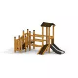 Smart Spielturm mit Rutsche