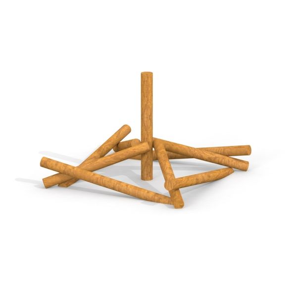 Atakama Klettergerüst Robinie Holzklettergerüst aus Robinienholz für Spielplatz